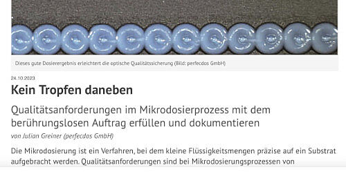 genaues mikrodosieren