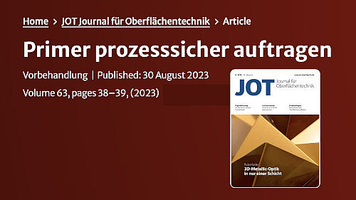 Primer prozesssicher auftragen